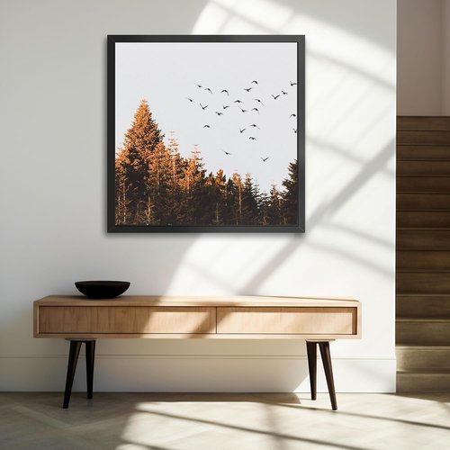LaVie Home 30x30 Black Picture Frame - Modern Horizontal Wall Display for Special Occasions