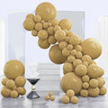 PartyWoo Tan Balloons - 140-Piece Light Brown Neutral Boho Balloon Arch Kit | Wedding & Baby Shower Decor