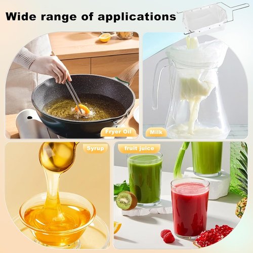 Fryer Filter Bag & Frame, Fryer Oil Filter, Filter Bag Easy to Clean with Hot Water, Reusable Fryer Oil Filter Strainer, Filter Fry Oil, Suitable for 70 lb Polishing Oil (Only Bag)