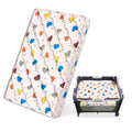Feisaibaoly Pack and Play Mattress (38 “x26 ”x1.5),Skin Friendly Fabric, Soft, Breathable and Quiet, Provides Baby Friendly Support and Helps Healthy Spine Development,Pack and Play Topper.