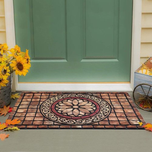 CHICHIC Large Rectangle Entrance Door Mat - Heavy Duty Non-Slip Rubber Back | 24 x 36 Inch for High Traffic Areas