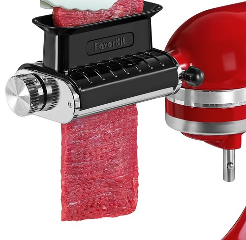3 Thickness Adjustable Meat Tenderizer Attachment for Kitchenaid Mixers,Steak Cuber Processor Accessories for Kitchen aide,Dishwasher Safe, Black