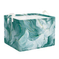 Clastyle Large Marble Baby Girl Gift Storage Basket Collapsible Kid Clothes Book Shelf Basket Toy Nursery Bin, Green, 40 * 30 * 30 cm