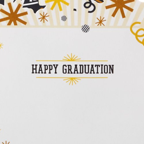 Hallmark Paper Wonder Musical Pop Up Graduation Card and Gift Card Holder (Plays Celebration)