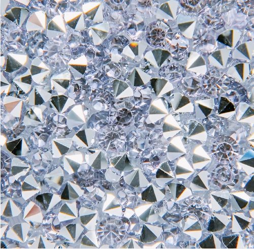 Silver Heat Resistant Square Placemats - Set of 6 with Rhinestone Decor and Sparkly Bling