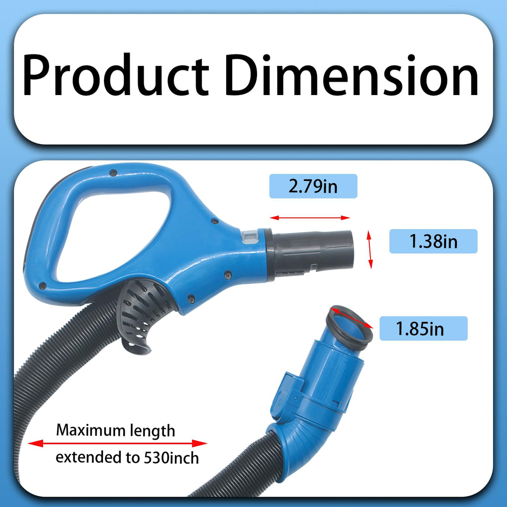 ZU560 Replacement Hoses Handle and Crevice Tool Set for Shark Navigator Rotator Lift-Away Upright Vacuum, Dust Brushes for Shark Upright Vacuums ZU561, ZU562, ZU560 Blue, CU520, UV650 and UV725