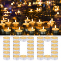 Natural Organic Beeswax Tealight Candles in Metal Aluminum Cup, Mini Beeswax Candle Bulk Unscent Smokeless 4+ Hours Burning - Yellow, Pack of 100