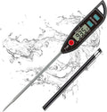 BOMATA Digital Water Thermometer - Instant Read Waterproof Food Thermometer with Long Probe | Black T101
