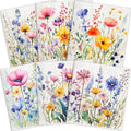 Flowing Fun Swedish Dishcloths for Kitchen – 6 Pack Cellulose Reusable Cleaning Paper Towels – Soft, Quick-Drying, Washable Dish Rags for Kitchen, Counters & More (Flower)