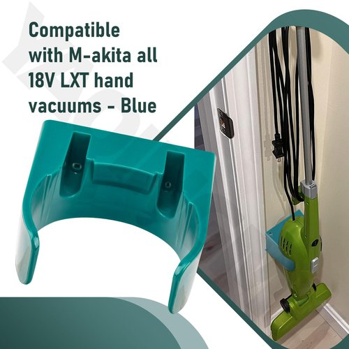 458571-5 Vacuum Wall Mount Bracket Compatible with M-akita all 18V LXT hand vacuums - Blue