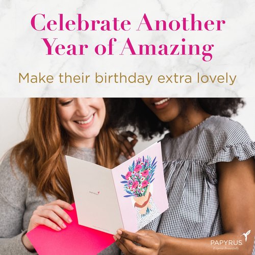 Papyrus Birthday Cards for Her, Celestial and Cake (2-Count)