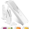Börner Mandoline Slicer V3 (Starter Set) • V-Slicer for 5 Cutting Styles with Fruit Holder • Adjustable Vegetable Slicer for Vegetables & Fruits • Stainless Steel V-Blade • Color: White