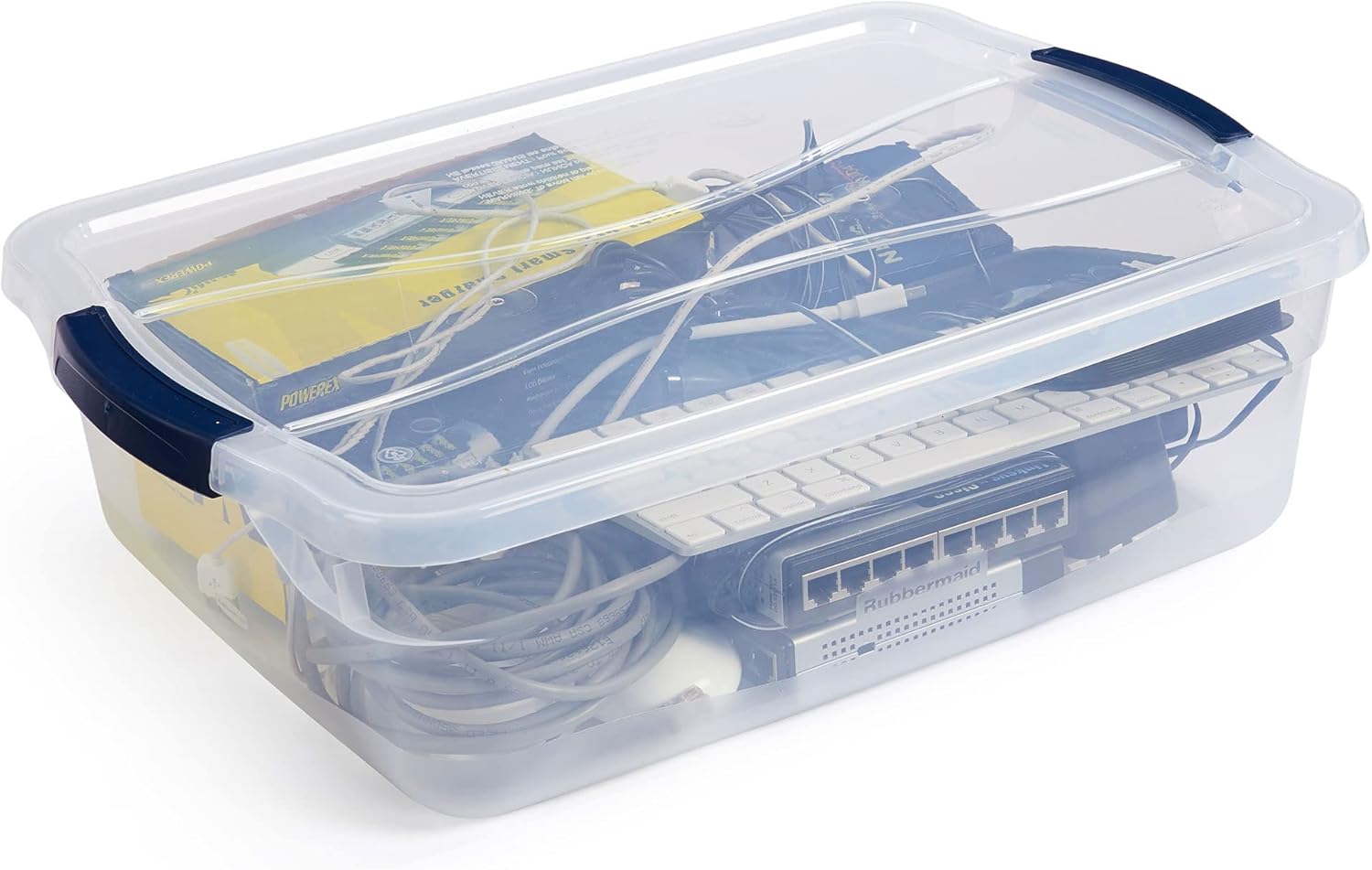 Rubbermaid Latching Plastic Storage Totes - Durable & Versatile 12-Pack for Organizing