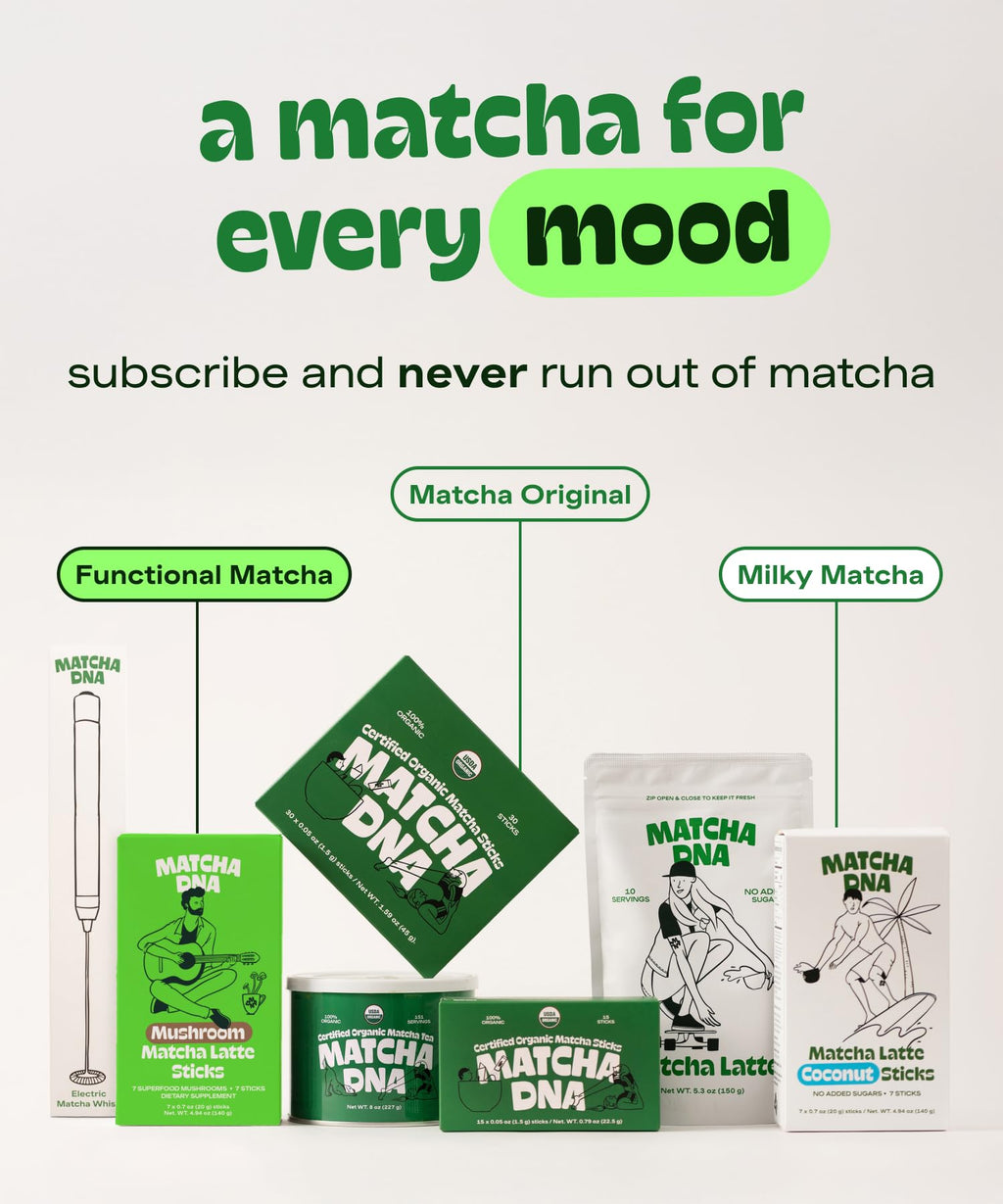 Matcha DNA Organic Matcha Powder - XXL 16oz TIN – Matcha Green Tea - USDA Organic Gluten-Free Vegan, Unsweetened No Additives - Everyday Green Macha Powder Tea for Lattes, Smoothies, Baking & Recipes