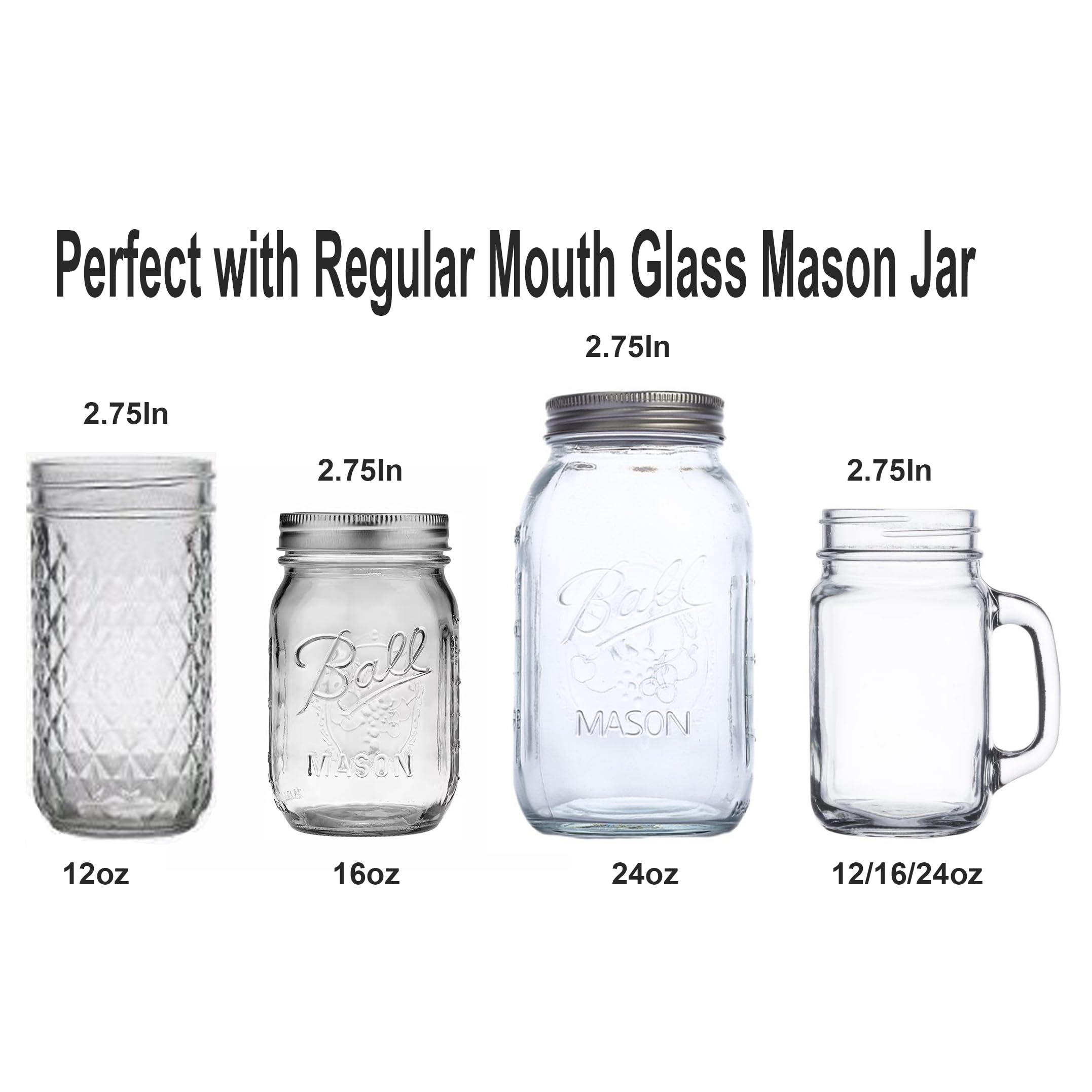 Auto-locking Flip Dispenser Spouts Moonshine Pour Cap,for Regular Mouth 2.75Inch Mason Jar, Free Flow Canning Jar Pouring, for Olive Oil Vodka Moonshine Liquid Salad Dressing,No Jar(Black)