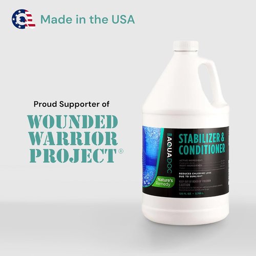 AquaDoc Pool Stabilizer - Maximum Strength Conditioner with Cyanuric Acid for Reduced Water Evaporation