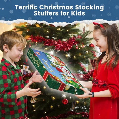 Advent Calendar 2025 - Xmas Themed Building Toys - 24 Days Christmas Countdown Calendar, Christmas Stocking Stuffers for 4 5 6 7 8-12 Years Old Boys Girls Kids