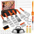 Blackstone Griddle Accessories Kit, 27PCS Flat Top Grill Accessories Set for Blackstone and Camp Chef, Spatula, Scraper, Basting Cover, Egg Rings, Grill Tool Set for Outdoor BBQ and Camping