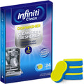 Regine Switzerland Dishwasher Cleaner Tablets - Natural Deodorizer & Limescale Remover | Septic Safe (24 Pack)