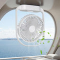 GIIKNEW Magnetic Cruise Ship Approved Fan with LED Light, 4000mAh Battery Operated Portable Fan with 4 Speeds, Magnetically Sticks on Cabin Ceilings and Walls