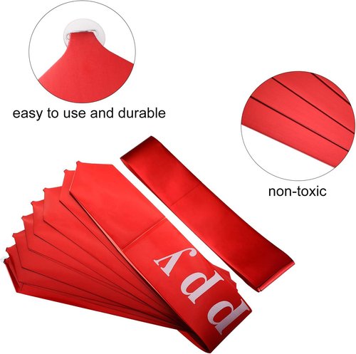 Happy Birthday Big Car Bow - Large 20-Inch Gift Wrapping Decoration in Red for Parties