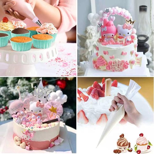 100 Pieces Disposable Piping Bags by [Brand Name] - 16 Inch Tipless Design for Cake and Cookie Decorating