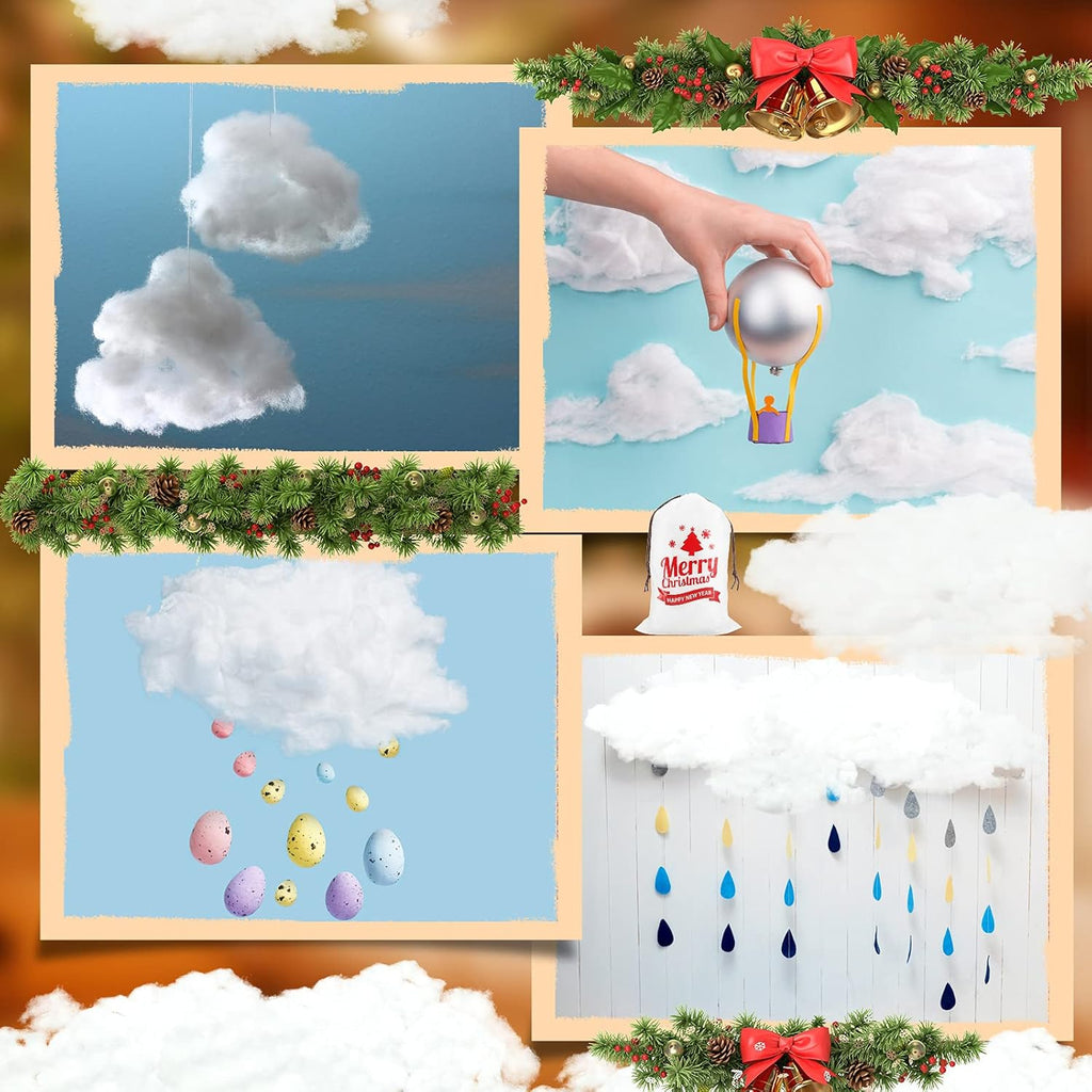 Shappy Christmas Fake Snow Decor - Fluffy Artificial Snow Blanket for Indoor Winter Decoration | 3 Bags