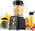 Blender - 1400W Professional Self-Cleaning Blender for Smoothies & Ice Crushing | 68oz Jar & 27oz Mill, Black
