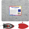 ZOMONETI Wool Pressing Mat - 100% New Zealand Felted Wool Ironing Pad | 18" x 14" for Quilting & Sewing