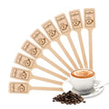 108Pcs 6.3 Inch Kayak Paddle Shaped Wooden Coffee Stirrers - Thick Birch Stir Sticks, Eco-Friendly Biodegradable Beverage Mixer for Coffee, Cocktails, Milk Tea & Hot/Cold Drinks
