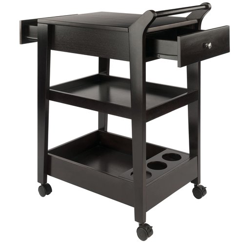 Winsome Wood Jeston Entertainment Cart, Espresso
