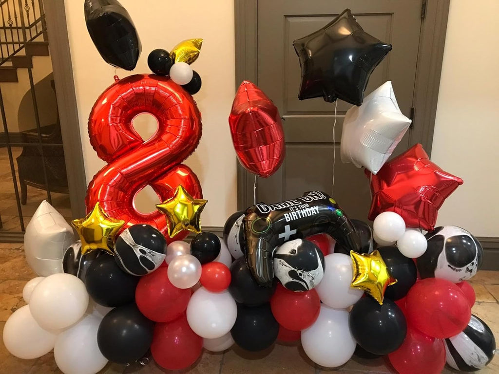 40 Inch Red Number 8 Balloon - Perfect for 8th Birthday Celebrations, Weddings & Graduations