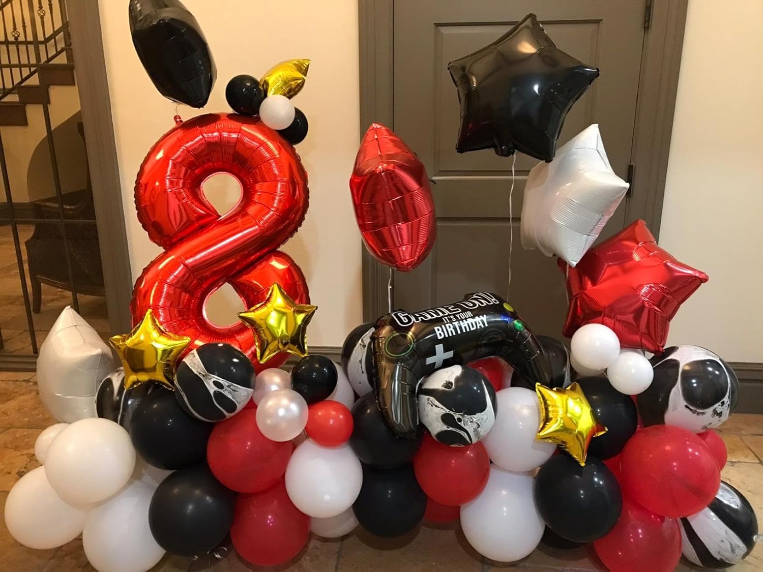 40 Inch Red Number 8 Balloon - Perfect for 8th Birthday Celebrations, Weddings & Graduations