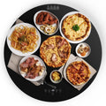 Electric Circle Warming Tray，Auto-Turntable 360°Rotation, Food Warmer for House Parties, Chafing Dishes for buffet,9 Temp Settings, Heating Food 24in