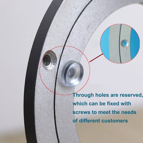 Aluminium Alloy Turntable Bearing, Heavy Duty Swivel Turntable Lazy Susan Rotating Bearing Turntable Round Dining Table Smooth Swivel Plate Hardware (450mm - 18inch)