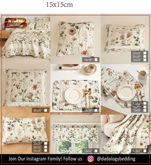 DaDa Bedding Enchanted Meadow Reversible Floral Cozy Lightweight Lap Throw - Perfect for Couch or Bed, Beige Victorian Garden Pallete, All-Season Comfort, Machine Washable, 50x60 Inches