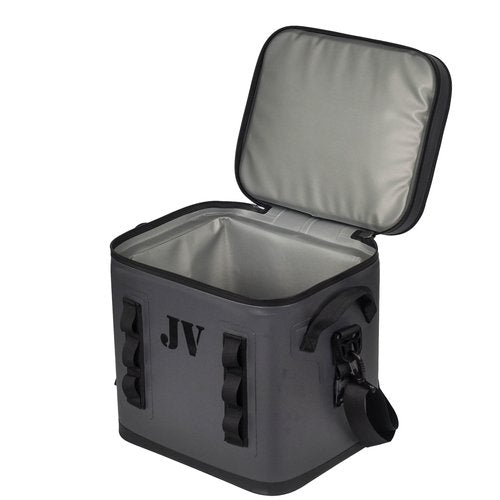 Jula Vance Portable Soft Cooler Leak Proof Freeze Insulation Cooler Tote Insulated Grocery Bag for Camping, Fishing, Picnic, Hiking (Grey) - 10.35L - 15 Cans Capacity