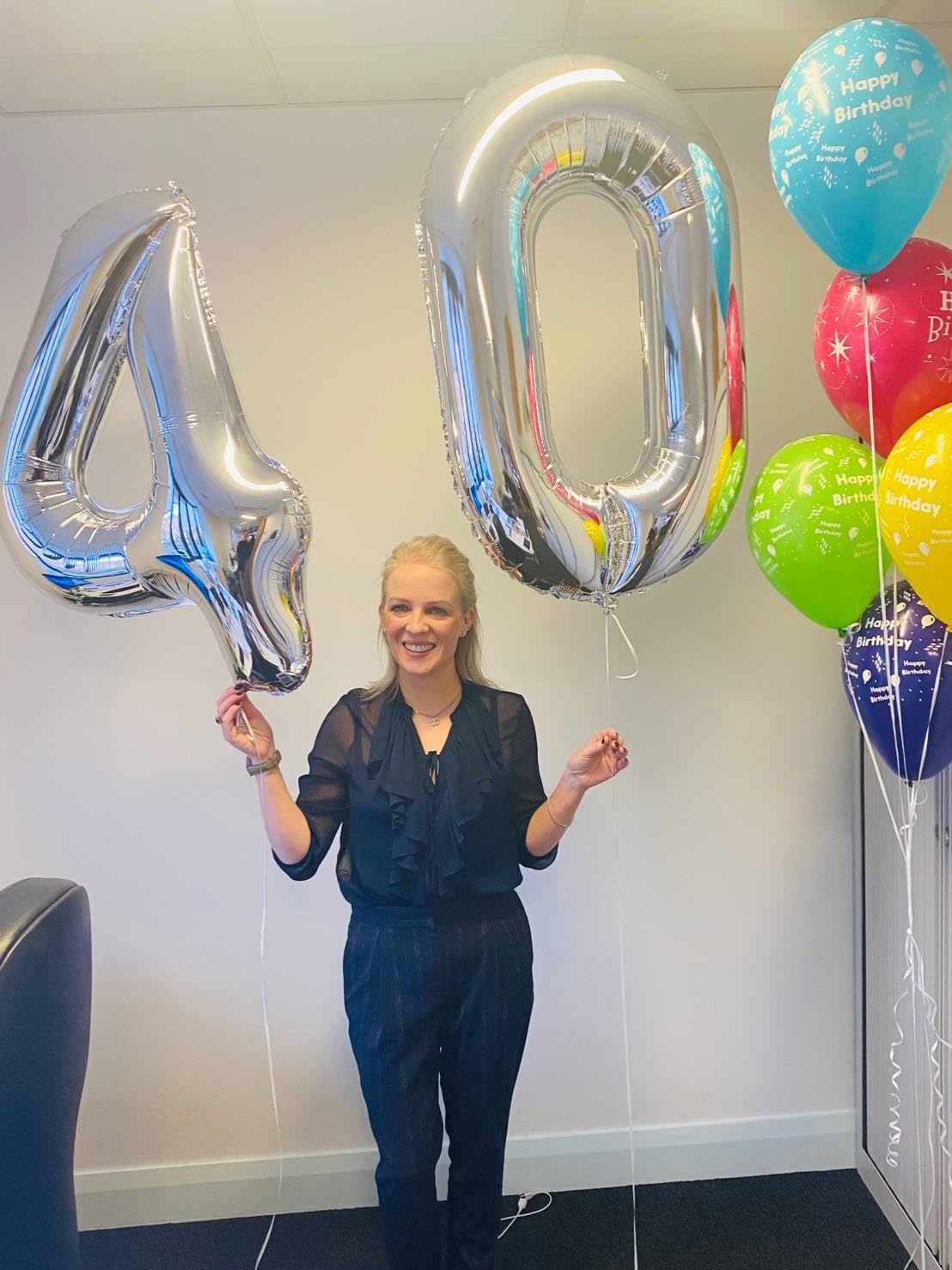 Silver Number 30 Balloon - 40 Inch 30th Birthday Decorations for Kids & Adults | Elegant Party Supplies
