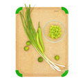 Elihome Premium Series Color Code Wood Fiber Dishwasher Safe Cutting board for Kitchen, Food Icon, Juice Grooves, Non-Porous, Non-slip Feet,Made in USA, X-Large 19 x 14 x 1/4"
