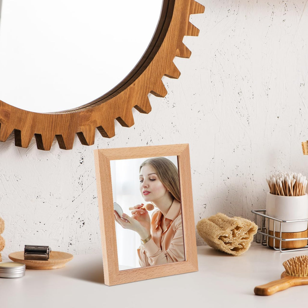 Uonlytech LED Glowing Photo Frame - Stylish Wooden Night Light for Pictures | USB Powered Display