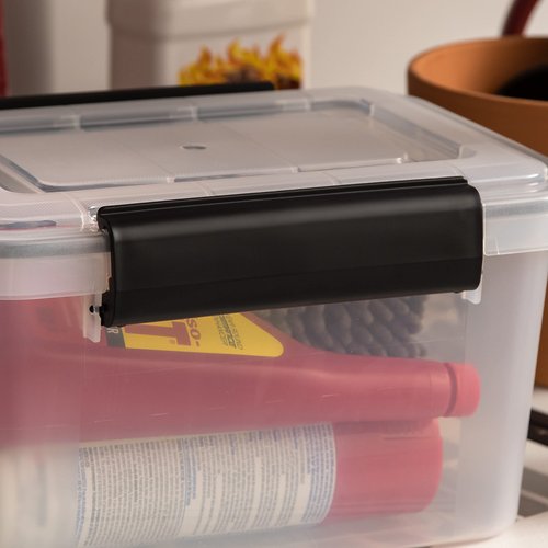 IRIS USA UCB-XS Quart WeatherPro Storage Box, 6.5 Qt - Single, Clear