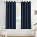 NICETOWN Blackout Curtains - Grommet 2 Panels, 72 Inches Long | Elegant Navy Blue Design