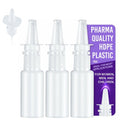 Jully 3-Pack 20ML Unique Mist Nasal Sprayer - Empty Refillable Pump Sprayer for Nose, Medical, Home Remedy, Saline. Improved Modern Design, Sturdy HDPE Plastic, Easy to Use Dosage Mechanism