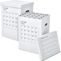 PerKoop Blueprint Holder | 2-Pack Storage Organizer with 40 Slots | 25 x 17.7 x 14.2 Inch for Home & Office