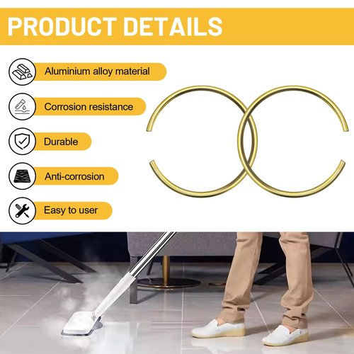 100100 Vacuum Cleaner Attachment Compression Ring Replacement for Proteam Commercial Vacuum Cleaner Alluminum Wand Ring fit for ProTeam Vacuum Wands 10002, 100104, 101338, 106290, 106293, 2pcs