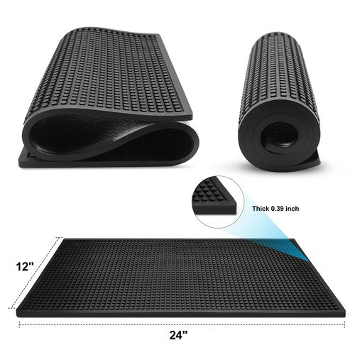 Large Bar Mats for Countertop 12X24'', Bar Mat for Bartending, Drying Matt Kitchen Counter, Coffee Bar Spill Mat, Non-slip and Easy to Clean