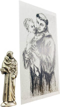 Westman Works St. Anthony Prayer Kit - Patron Saint of Lost Causes with Pocket Statue & Holy Card