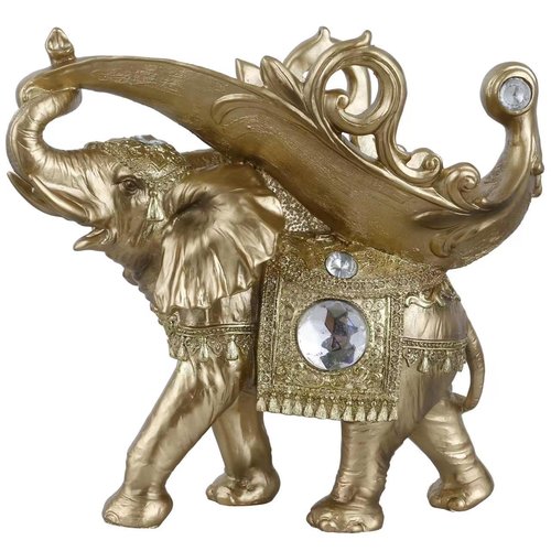 ICE Armor Lucky Wealth Thai Elephant Wine Rack Bottle Holder, Wine Rest Figurine Statue, Feng Shui Home Decor on Tabletops and Counters, Wine Lovers Anniversary Housewarming Unique Gifts for Her