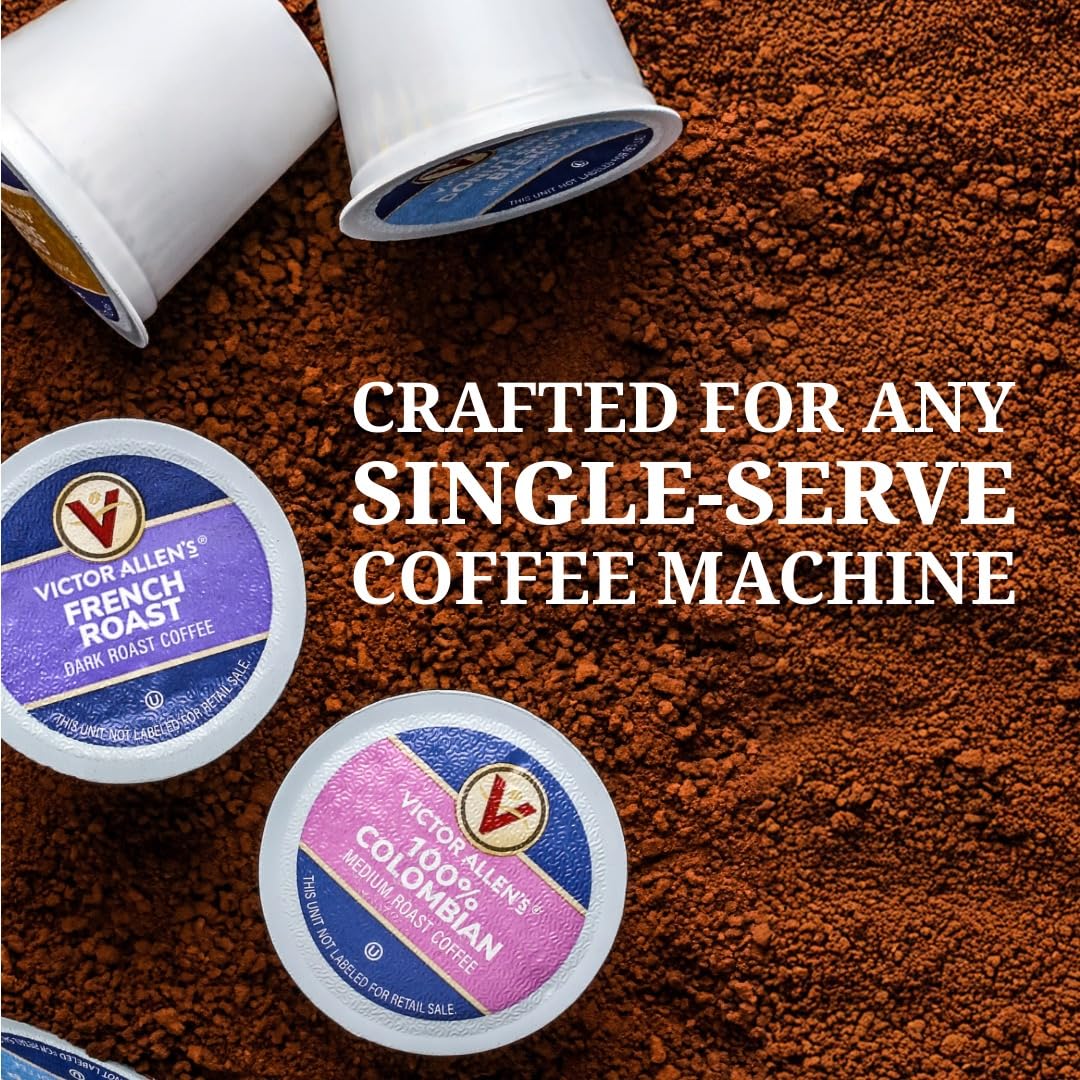 Victor Allen's Coffee Caramel Macchiato Pods - 80 Count Medium Roast for Keurig K-Cup Brewers