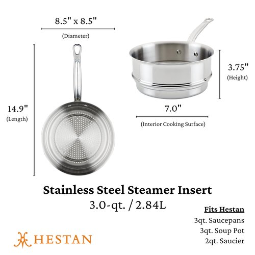 Hestan Provisions – 3-Quart Stainless Steel Steamer Insert